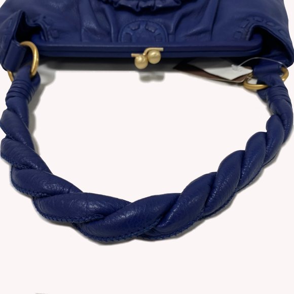 Fiore by Isabella Fiore Blue Floral Hobo - Picture 9 of 10